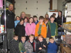 Pomfret School Second/Third Graders Collect Food